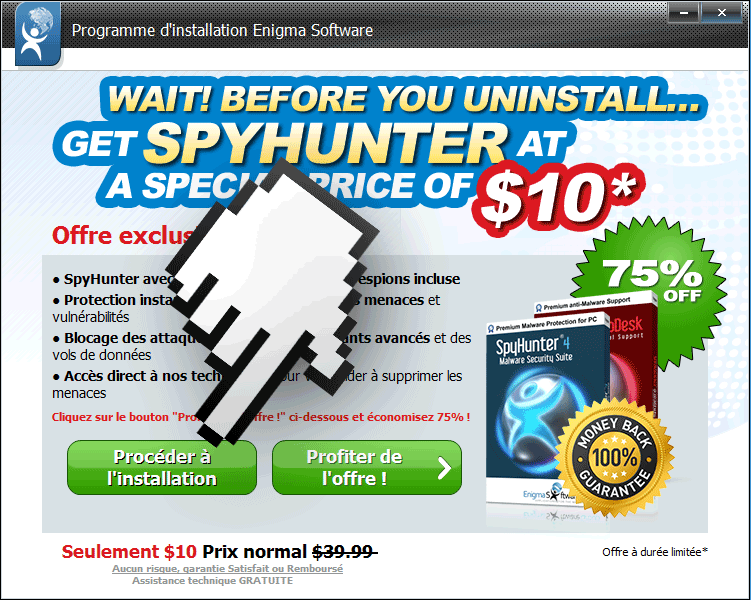 supprimer spyhunter étape 3 bis