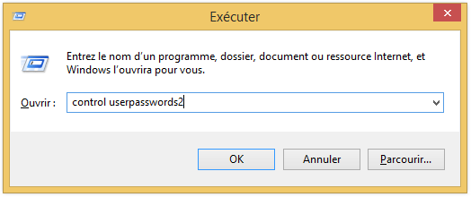 supprimer mot de passe windows 8 étape 1