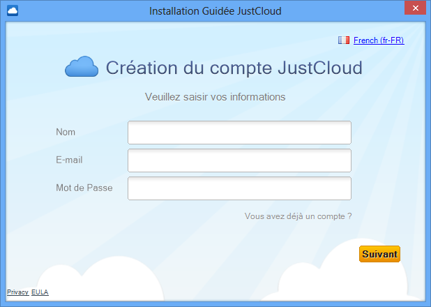 supprimer justcloud