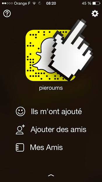 supprimer snapchat étape 2