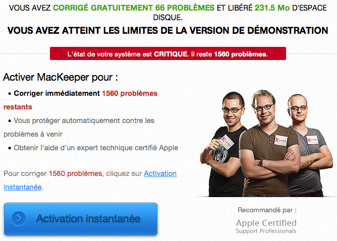 mackeeper escroquerie