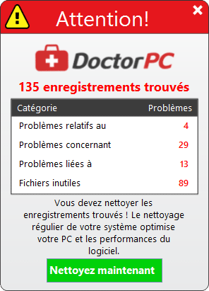 les alertes de doctor pc