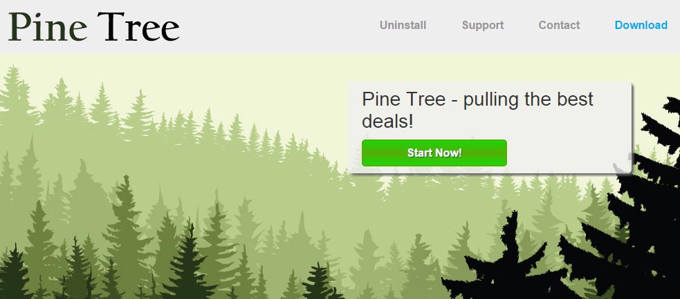 page web de pine tree