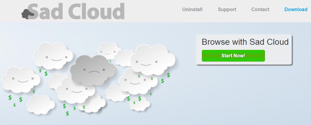 page de sad cloud