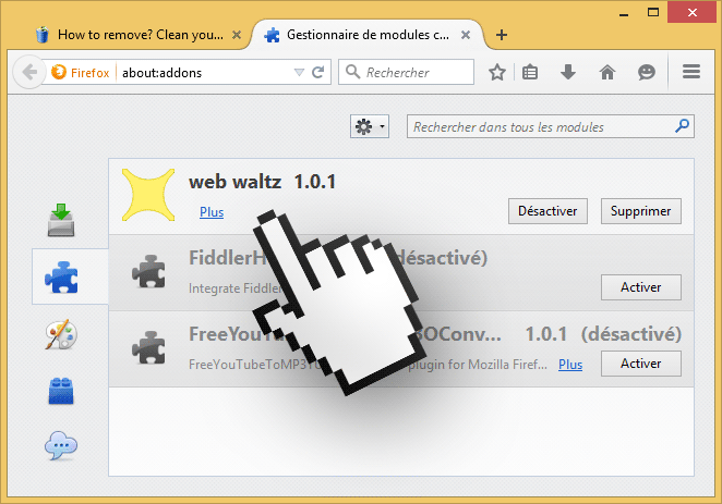 web waltz sur firefox