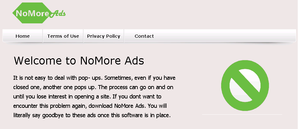 site de nomore ads