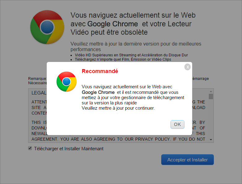 chrome lecteur video obsolete