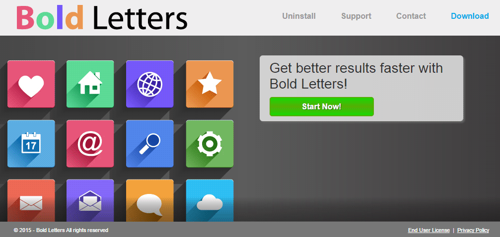 bold letters
