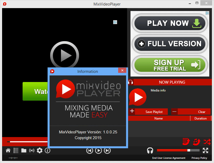 ads mixvideoplayer