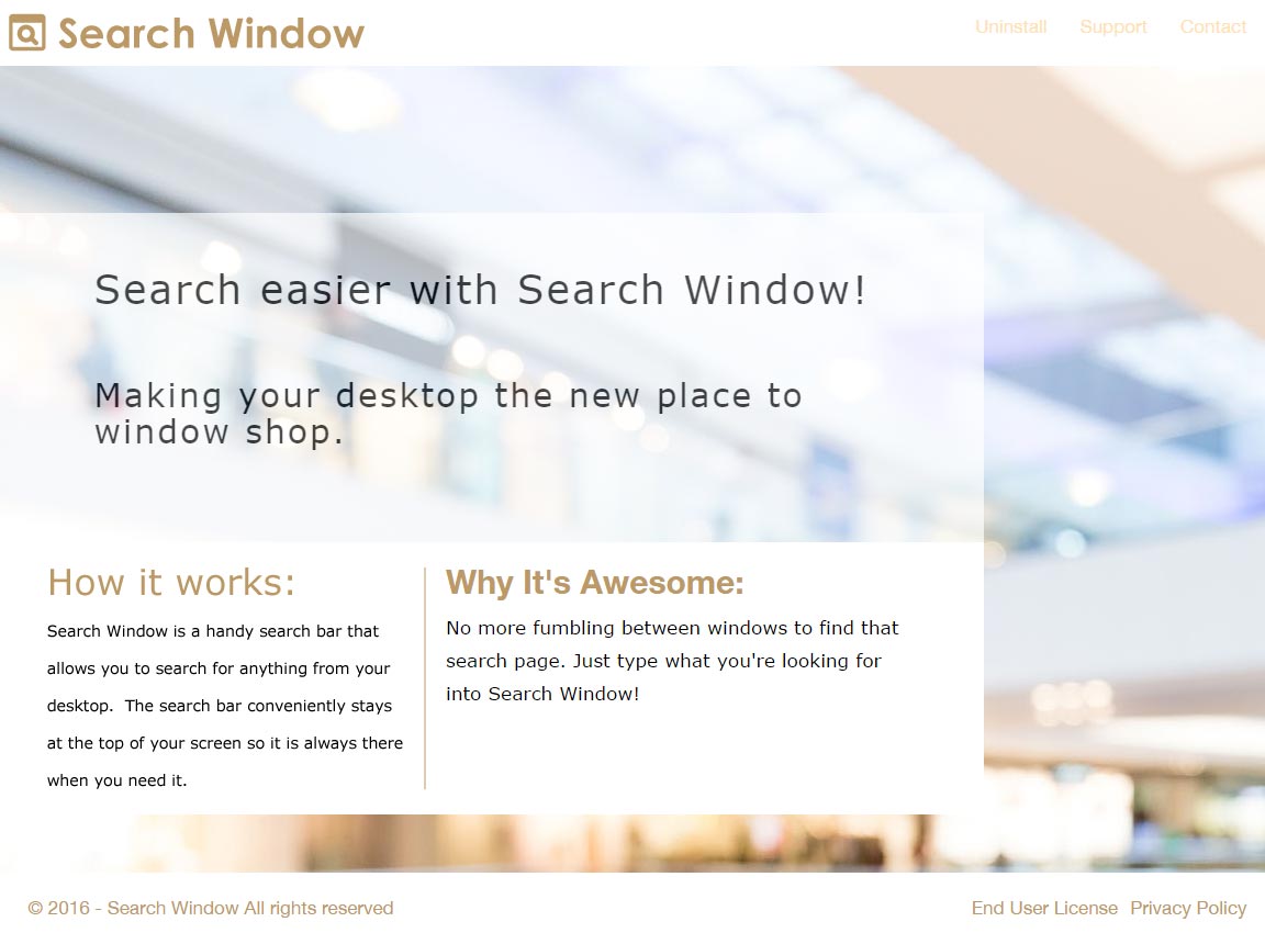 search window