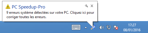 supprimer pc speedup pro alerte