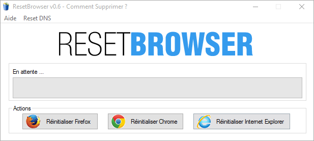 Comment effacer Web Bar grâce à ResetBrowser